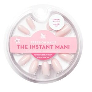 Olive and June The Instant Mani Press-On Nails Oval Medium GH Sheer Pink 42ct